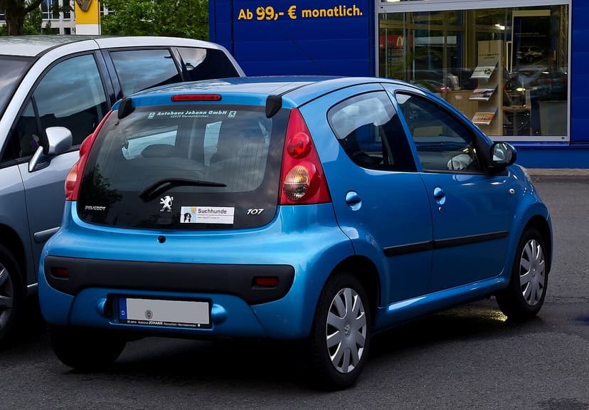 PEUGEOT 107 — Foto af sandsynlig version